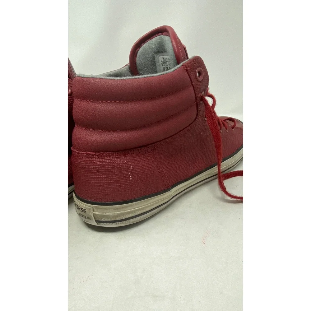 Converse Chuck Taylor All Star High Street Red Leather Sneakers 152658C Mens 12